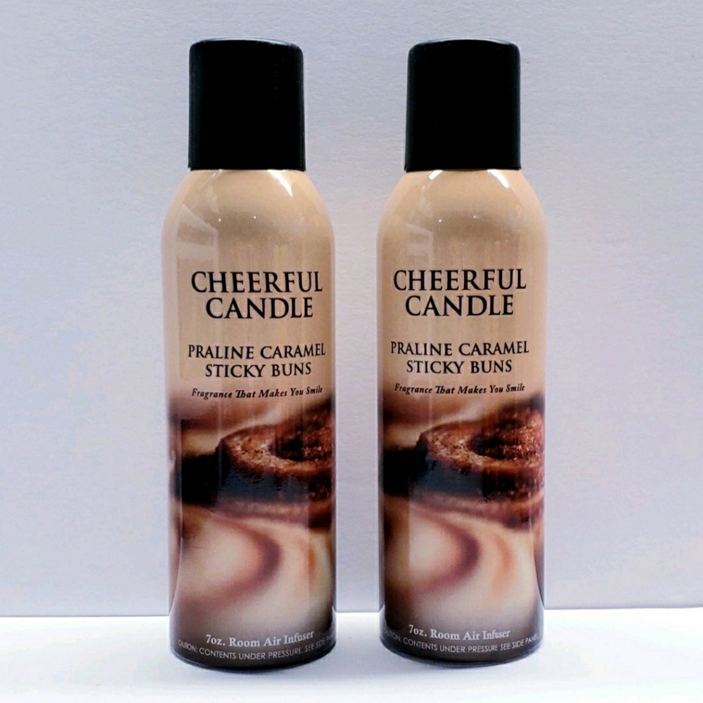 A Cheerful Giver PRALINE CARAMEL STICKY BUNS Room Air Infuser, 7 oz - 2 Pcs